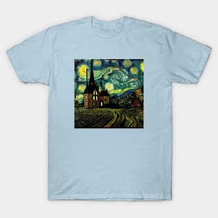 Starry Night Over Godric's Hollow T-Shirt